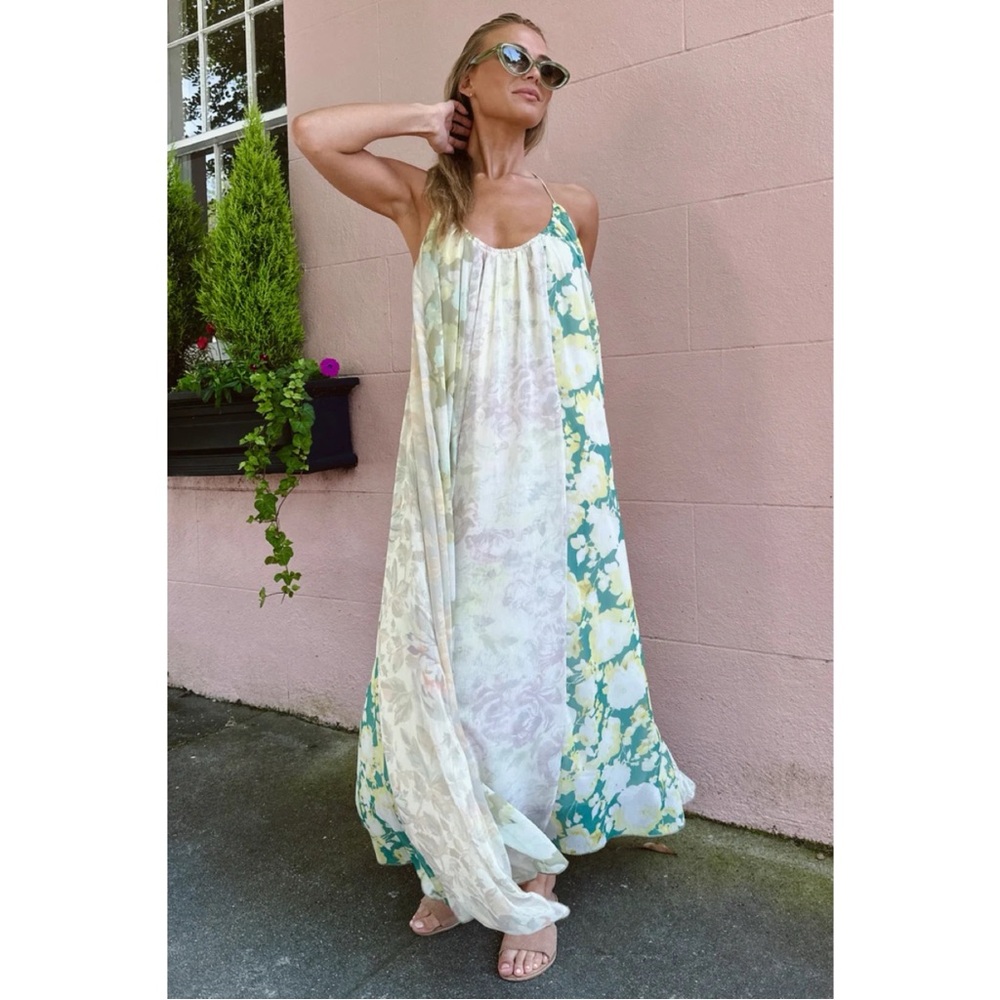 NWT Zara Floral Patchwork Dress size Small